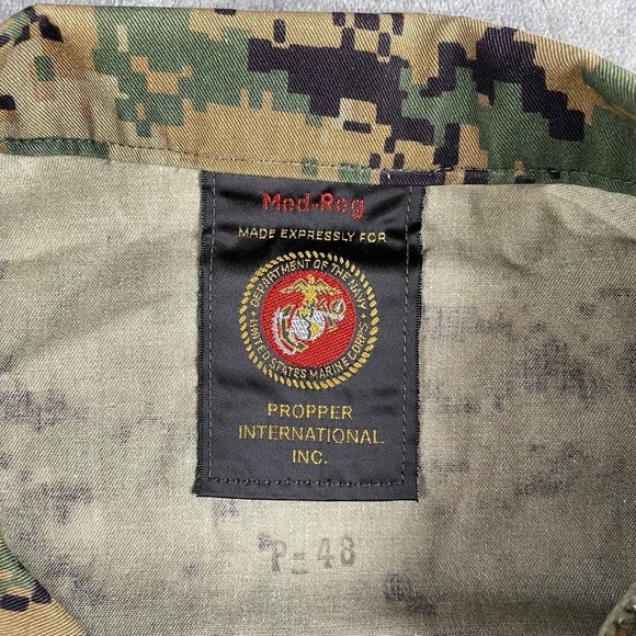 Military Shirt Sz M USMC Marine Combat Blouse Woodland Marpat Digital Camo MCCUU - Picture 9 of 15